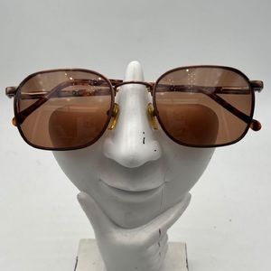 Vintage Firenza Brown Oval Sunglasses Frames 88